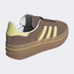 Adidas Gazelle Bold Women Original Shoes Earth Strata/Yellow