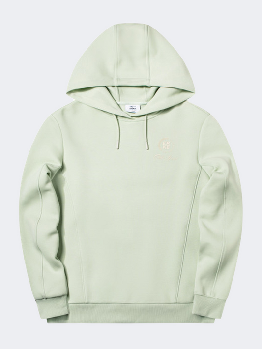 Erke Women Lifestyle Hoody Light Green