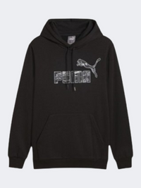 هودي رجالي Puma Essentials Camo للحياة اليومية أسود