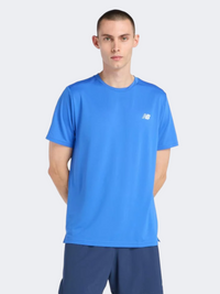 تيشيرت أداء رجالي رياضي من New Balance بلون أزرق بيرد