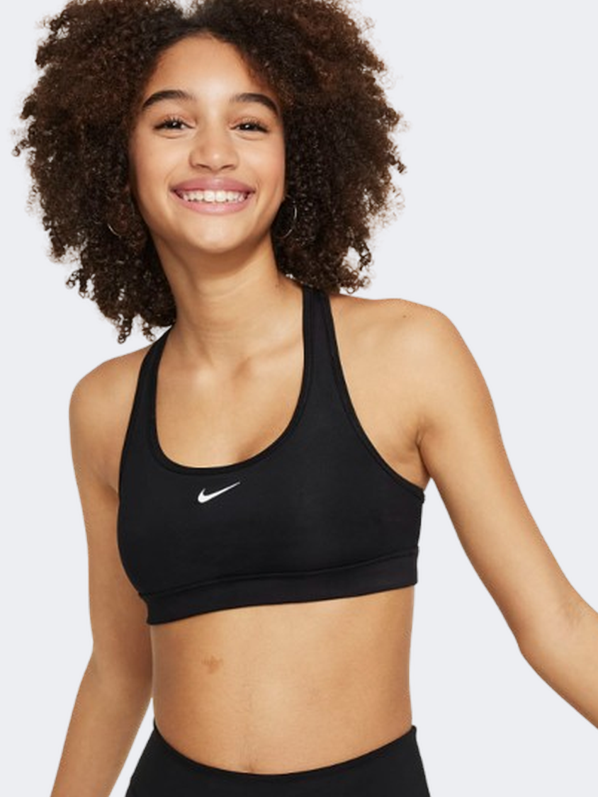 Nike Swoosh Girls Lifestyle Bra Black/White