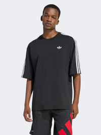 Adidas Adicolor 3 خطوط تيشيرت رجالي واسع Original أسود