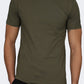 Oil And Gaz Round Neck Men Lifestyle T-Shirt Olive