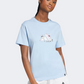 Adidas Doodle Graphic Women Sportswear T-Shirt Glow Blue