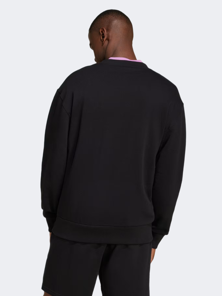 Adidas All Szn French Terry Crew Men Sportswear Sweatshirt Black