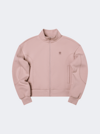 Erke Full Zip Women Training Jacket Cream Pink