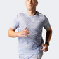 Adidas Own The Run Climacool 3-Stripes Men Running T-Shirt Grey/Violet Tone