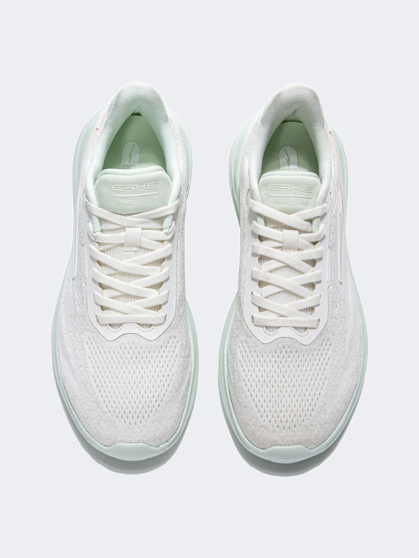 Erke Women Training Shoes Light White/Silver