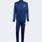Adidas 3 Stripes French Terry Men Sportswear Tracksuit Dark Blue