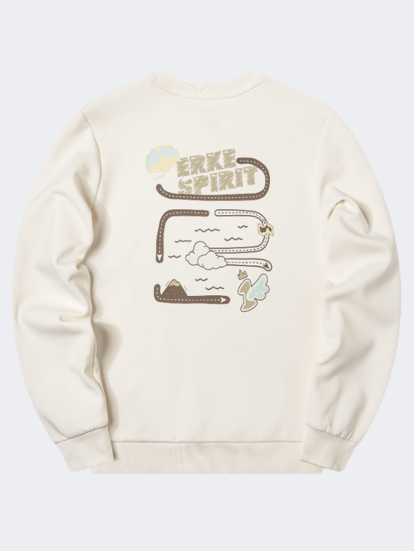 Erke Women Lifestyle Sweatshirt Glacier White