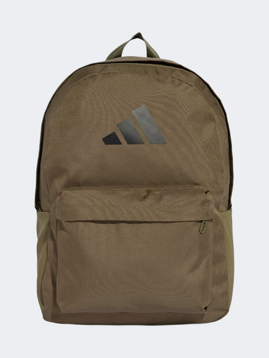 Adidas Classic 3 Bar Logo Training  Backpack MenOlive Strata/Black