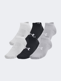 Under Armour Essential جوارب لايف ستايل للجنسين أسود/رمادي