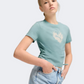 Puma Flaming Love Knotted Girls Lifestyle T-Shirt Modern Mint