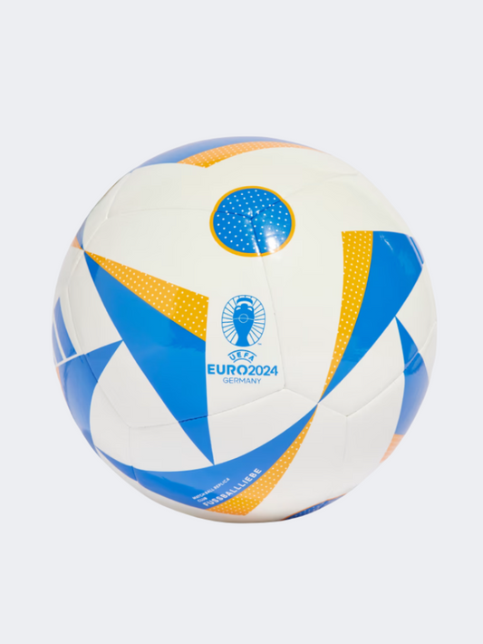 Adidas Euro 24 Club Unisex Football Ball White/Blue/Orange