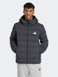 Adidas Helionic Stretch Hooded Down Men Sportswear Jacket Black