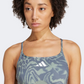Adidas Aeroreact Training Light Support 3-Stripes Women Training Bra Silver Green