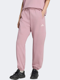 Adidas Kit Small Logo Loose Cuffed Women Sportswear Pant Magic Mauve