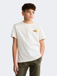 The North Face Outdoor Regular Boys Lifestyle T-Shirt White Dune