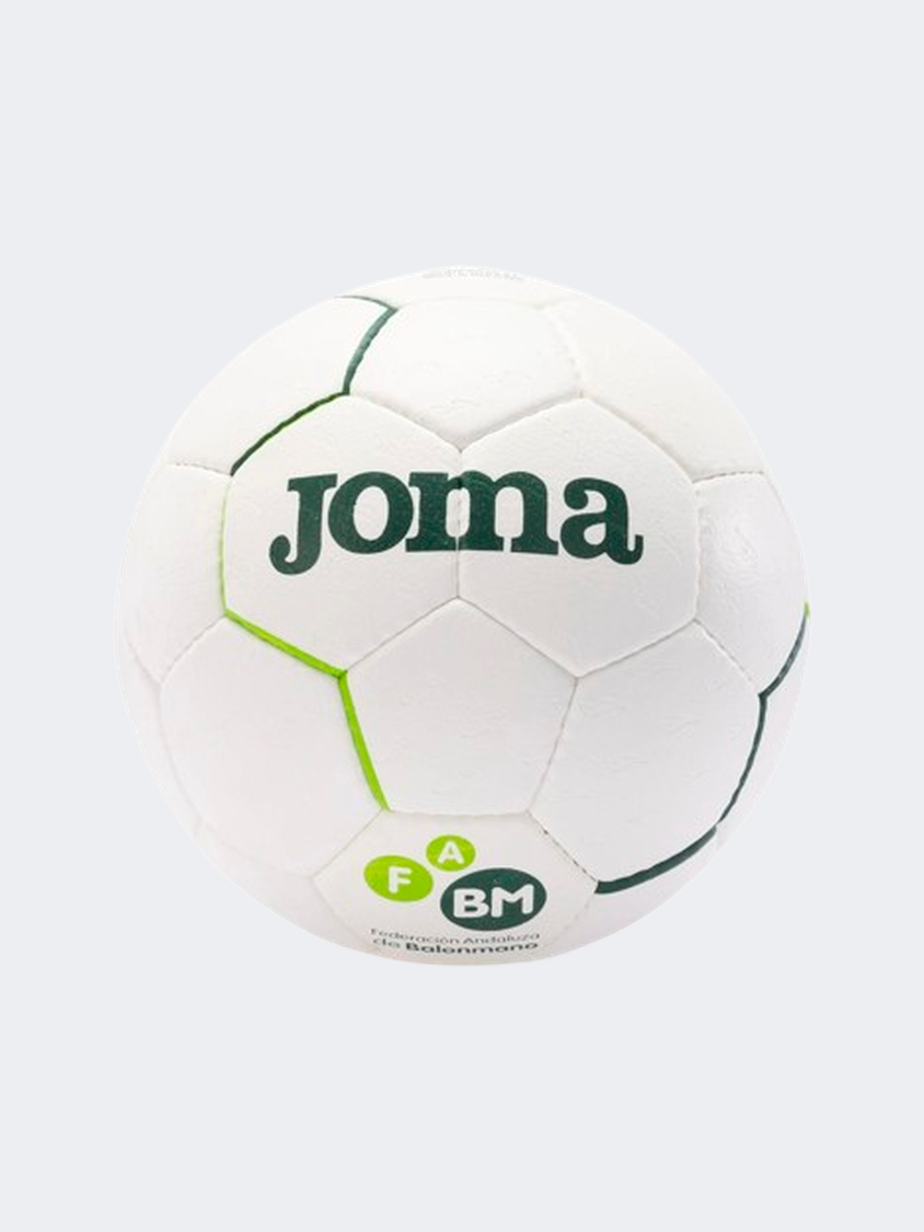 Joma Fed Balonmano Size 2 Andaluza Kids Handball Ball White/Green