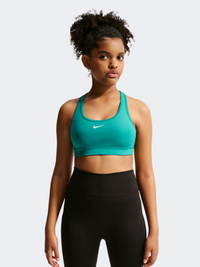 حمالة صدر تدريب للبنات من Nike Swoosh لون إنيرجي/أبيض