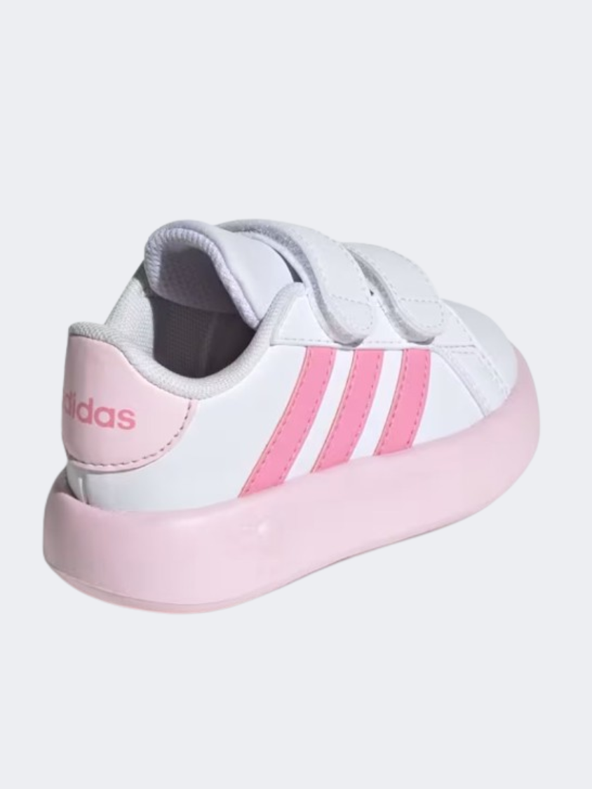 Adidas Grand Court 2 Girls Sportswear Shoes White/Bliss Pink