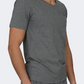 Oil And Gaz V-Neck  Men Lifestyle T-Shirt Grey