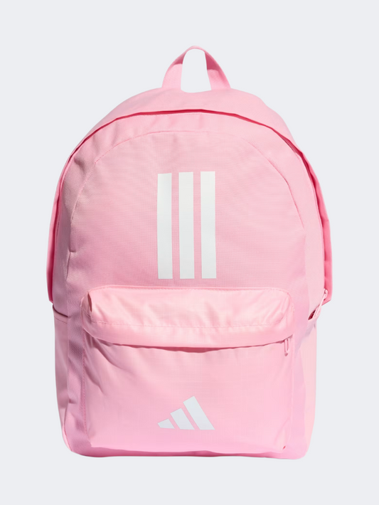 Adidas Classic Bars 3 Stripes Women Training Backpack Bag True Pink/White