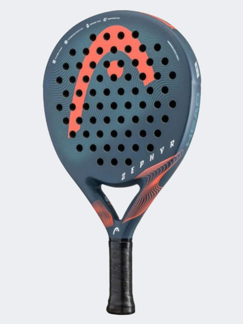 Head Zephyr Adult Padel Racquet Navy/Orange