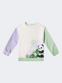 إركي سويتشيرت نمط حياة للفتيات الصغيرات لون أبيض جليدي