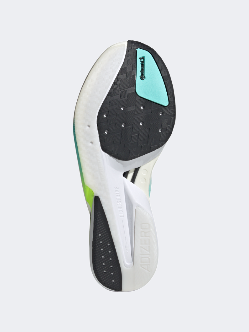 Adidas أديزيرو بوسطن 13 حذاء جري رجالي فلاش أكوا/أبيض