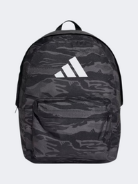 Adidas كلاسيك كامو حقيبة تدريب رجالي رمادي/أبيض