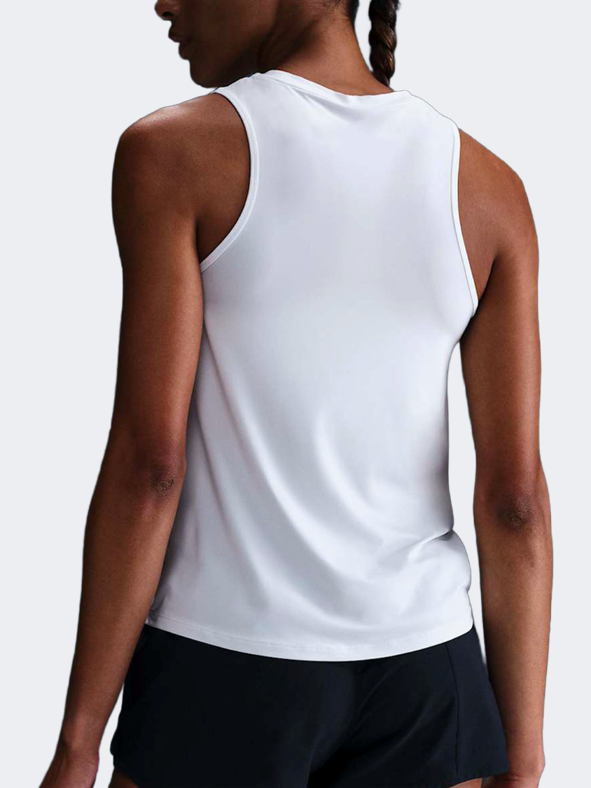 Nike One Swoosh تانك للجري للنساء أبيض
