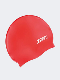 Zoggs Pline قبعة سباحة للجنسين أحمر