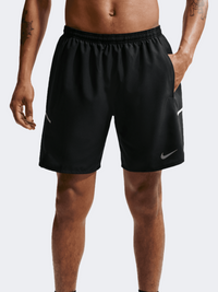 شورت جري رجالي Nike Miler Dri-Fit مبطن بطول 7 إنش باللون الأسود