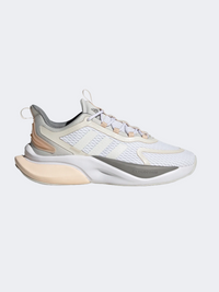 حذاء رياضي نسائي Adidas Alphabounce أبيض/معدني/رمادي