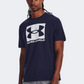 Under Armour Abc Camo Boxed Logo Men Training T-Shirt Midnight Navy/White