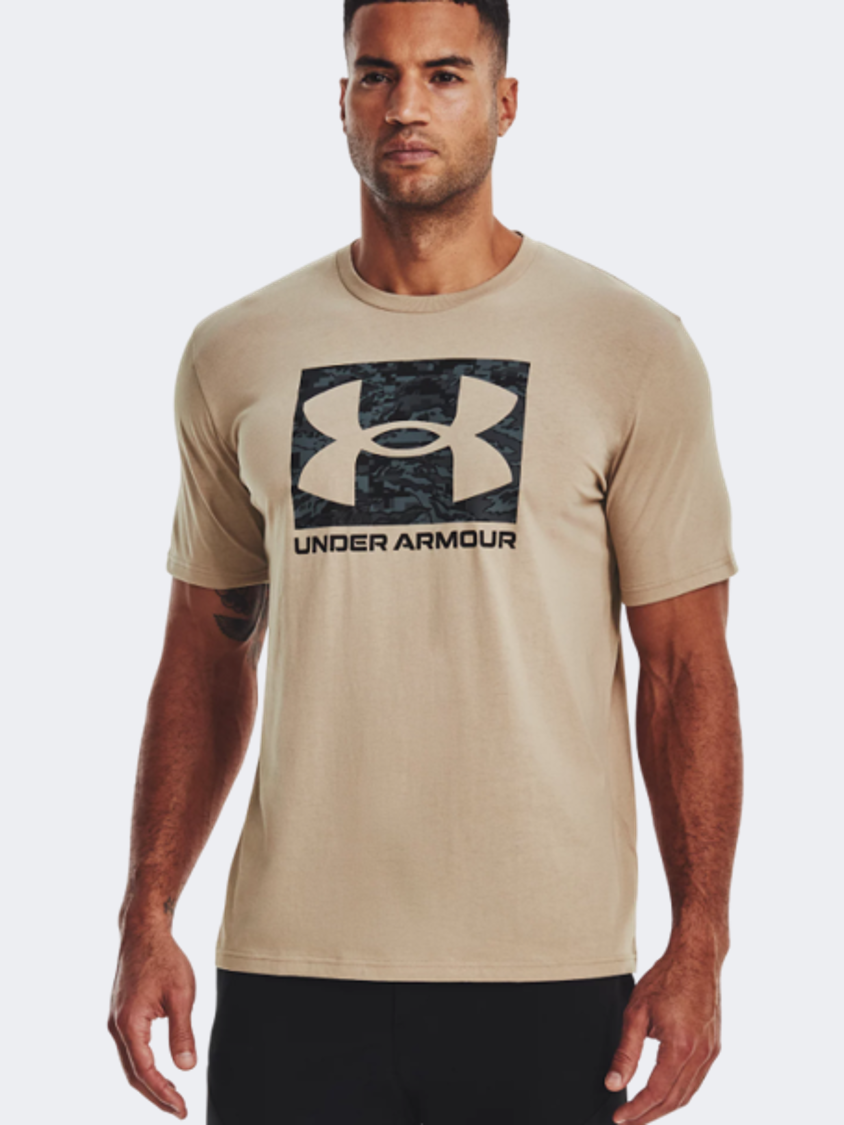 Under Armour Abc Camo Boxed Logo Men Training T-Shirt Sahara/Black