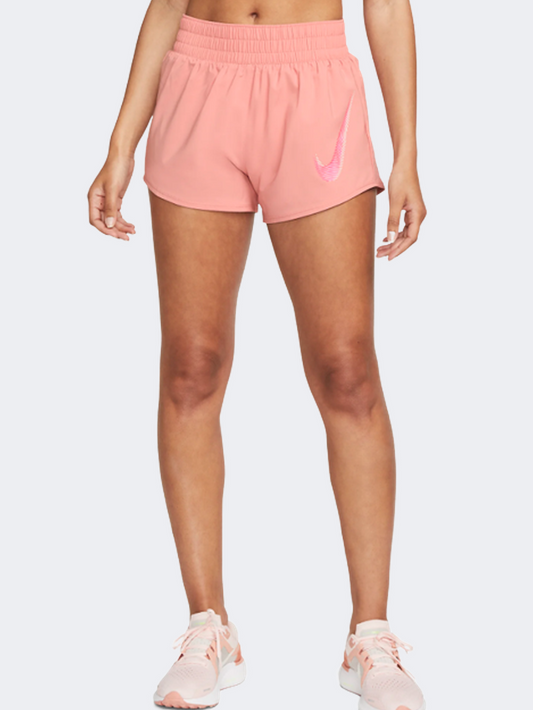 Nike Swoosh  Women Running Short Red Stardust/Pink