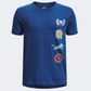 Under Armour Project Rock Boys Training T-Shirt Blue Mirage
