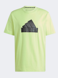 تيشيرت رياضي رجالي Adidas Future Icons Badge Of Sport أصفر ليموني/أسود