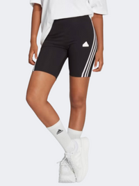 شورت رياضي نسائي Adidas Future Icons 3S أسود/أبيض