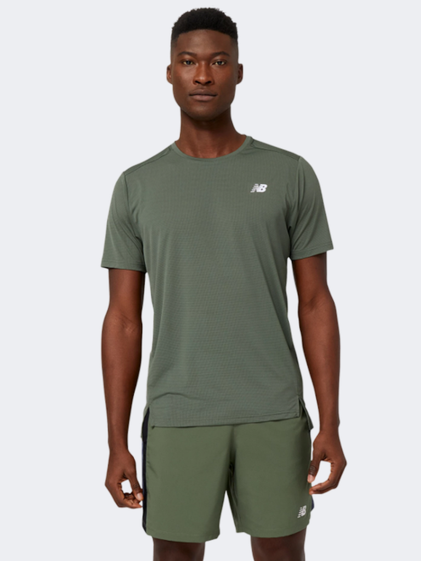 New Balance Accelerate Men Performanc T-Shirt Deep Olive Green