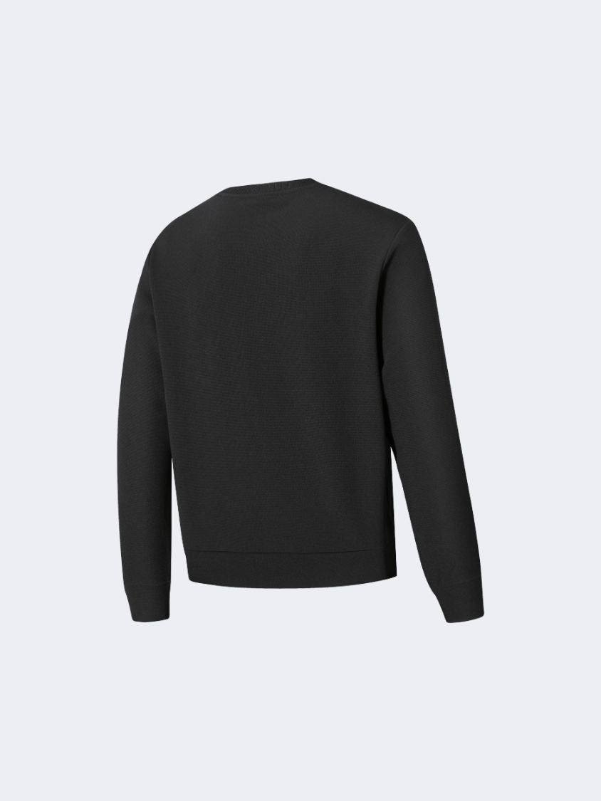 Erke Pullover Men Training Sweatshirt Black