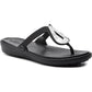 Crocs Footwear Women Lifestyle 205582-01V Sanrah Liquid Metallic Flip Black