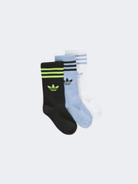جوارب أطفال-للجنسين Adidas Original أسود/سكاي/أبيض
