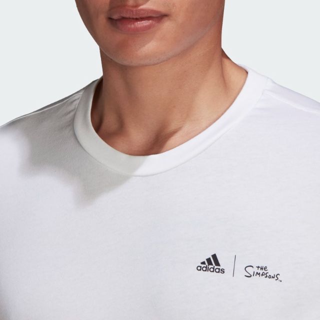 Adidas X The Simpsons Ski Graphic Men Lifestyle T-Shirt White
