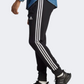 Adidas Essentials French Terry Tapered Cuff 3-Stripes Men Sportswear Pant Black/White
