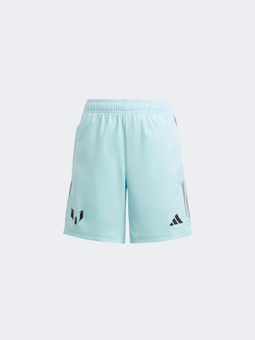 Adidas Messi Kids-Unisex Football Short Frozen Blue