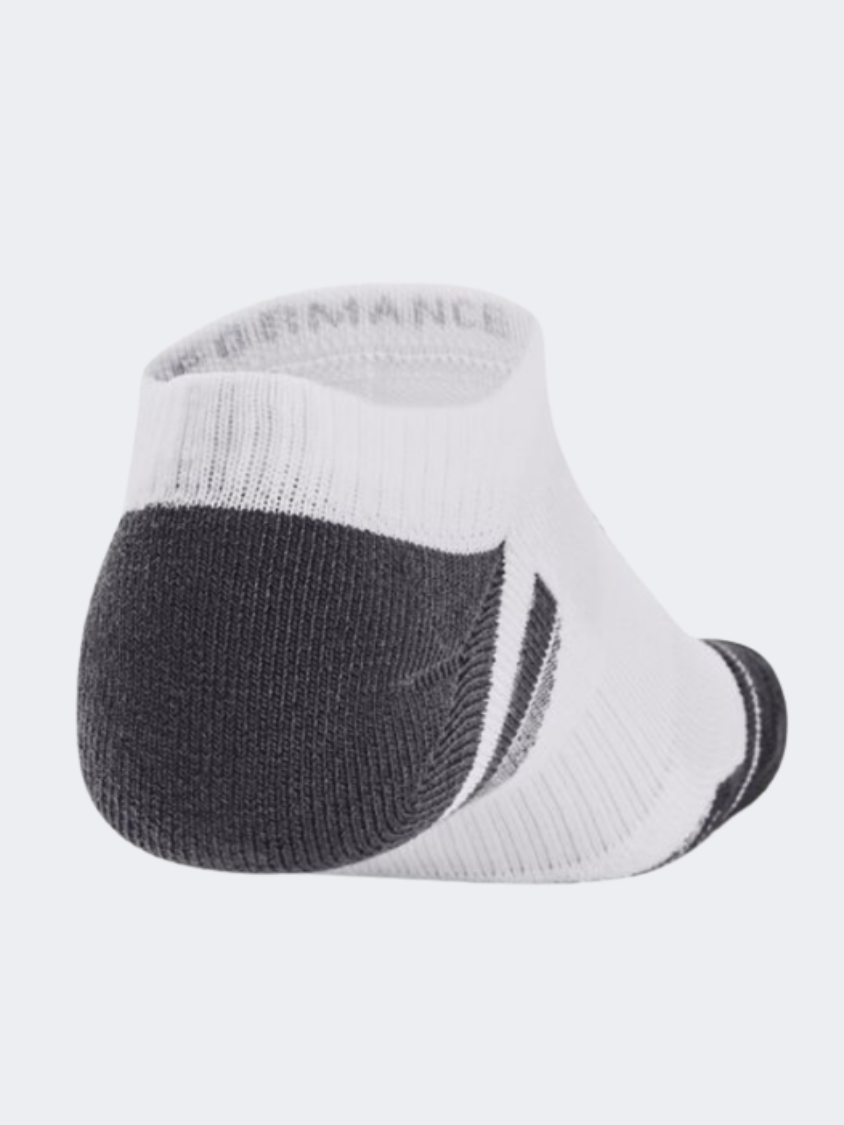 Under Armour Performance Tech 3Pk Unisex Training Sock White/Jet Grey