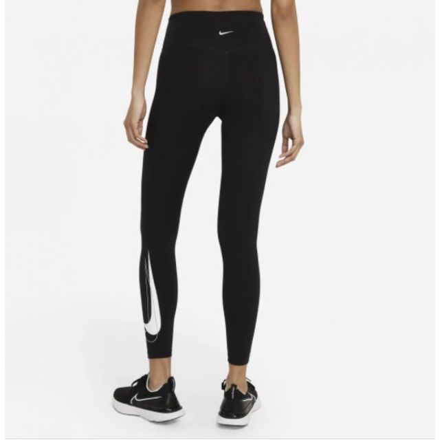 Nike Dri-Fit Swoosh Women Running Tight Black/White – Mike Sport Iraq